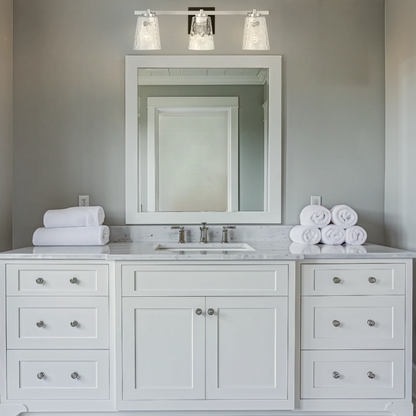 Radiance Modern 3-Light Nickel Vanity Light
