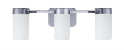 Revis 3-Light Silver Dimmable Bathroom Vanity Light