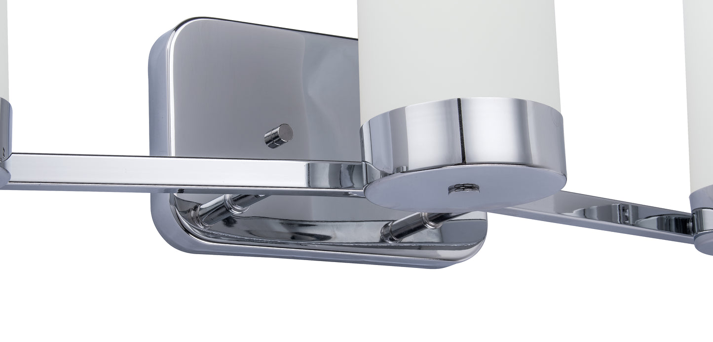 Revis 3-Light Silver Dimmable Bathroom Vanity Light