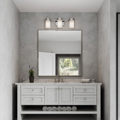 Revis 3-Light Silver Dimmable Bathroom Vanity Light