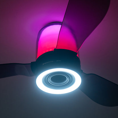 Ceiling Fan with Bluetooth Speaker, RGB LED Light, 48-Inch