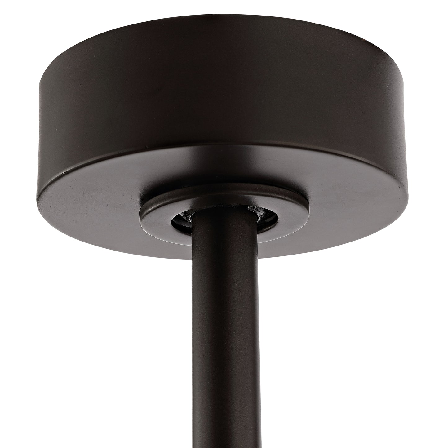 52" Matte Black Ceiling Fan with Walnut Wood Blades and LED Light – Modern 6-Speed Remote Fan