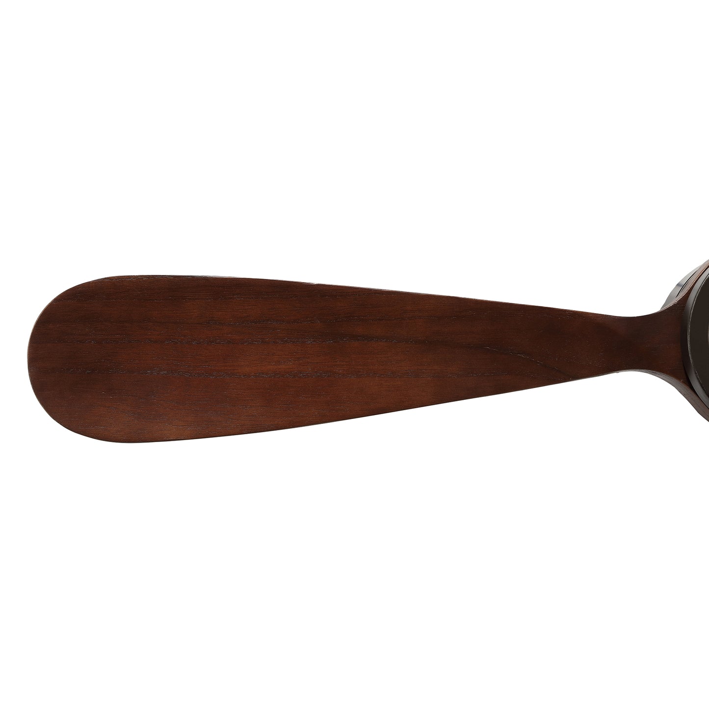 52" Matte Black Ceiling Fan with Walnut Wood Blades and LED Light – Modern 6-Speed Remote Fan