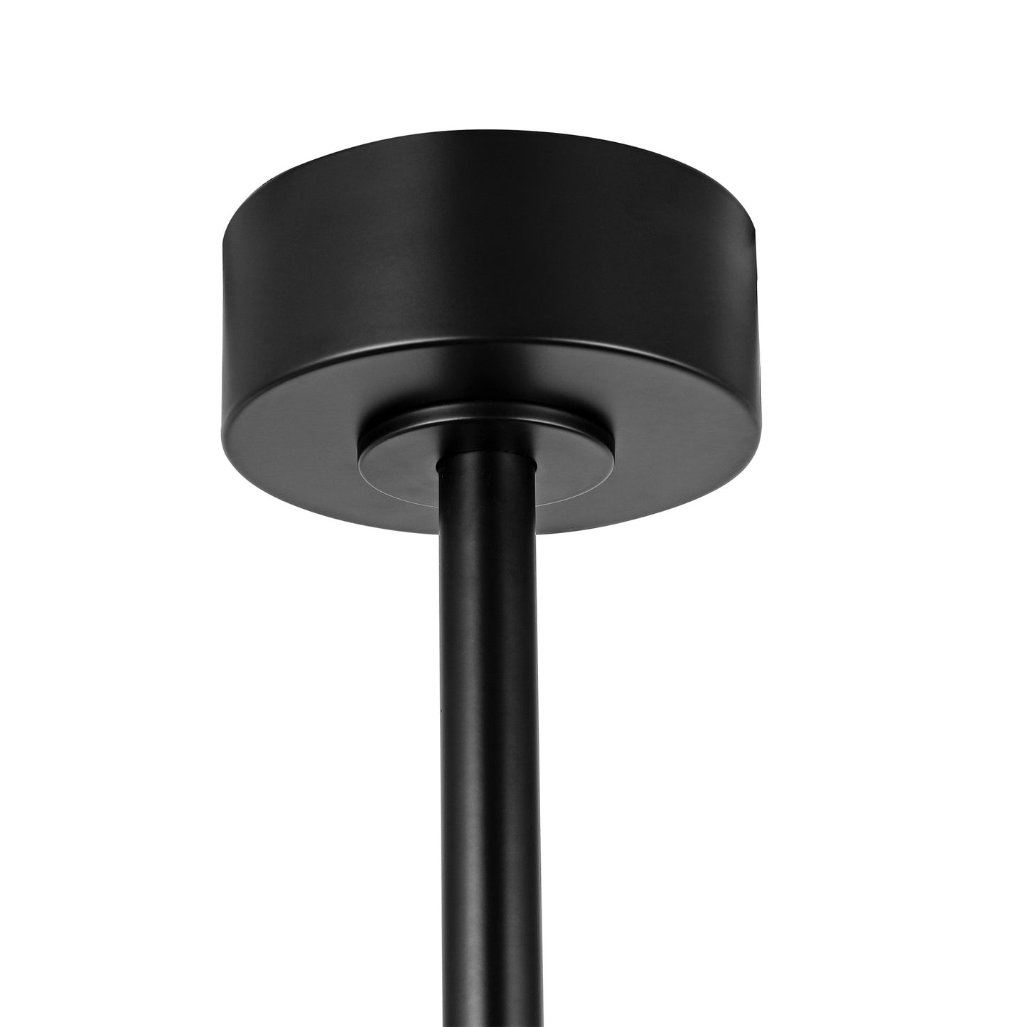 60" Black Ceiling Fan with Walnut Wood Blades – Modern 3-Blade Fan with Remote