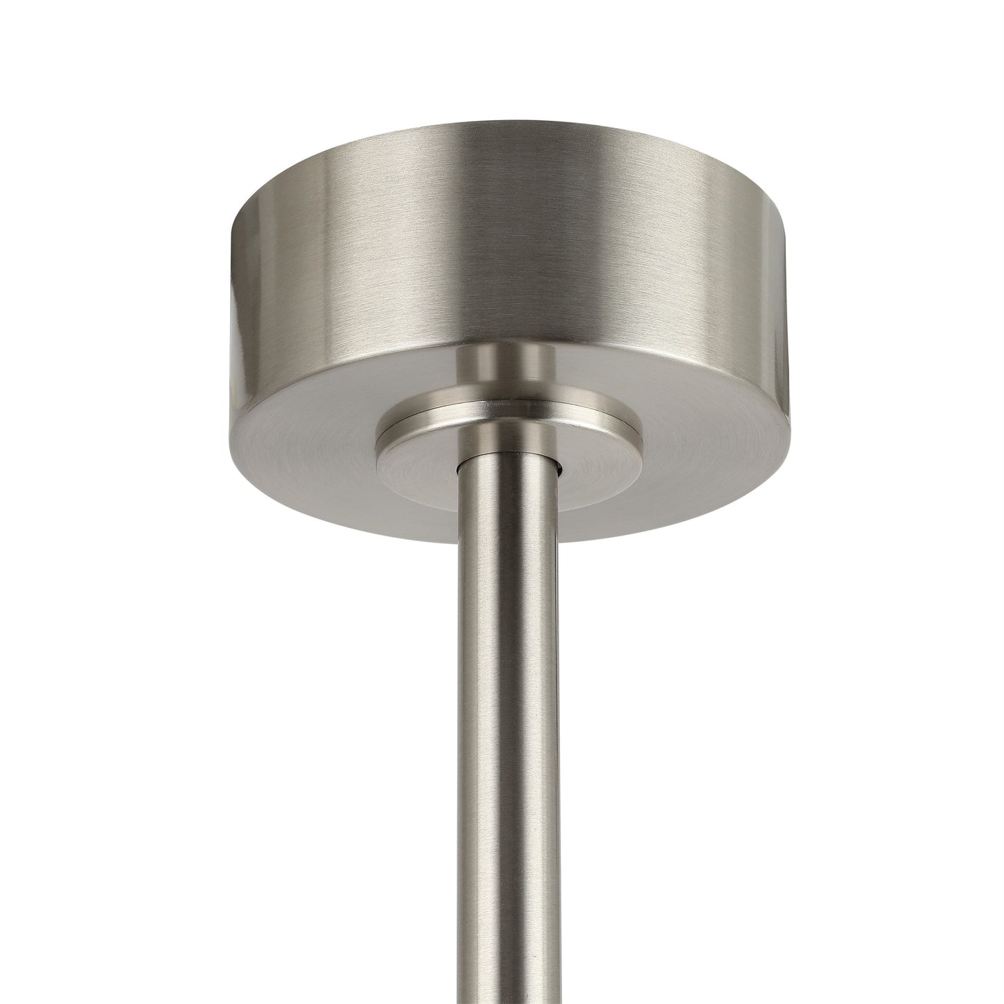 60" Silver Ceiling Fan with Gray Wood Blades – Modern 3-Blade Fan with Remote