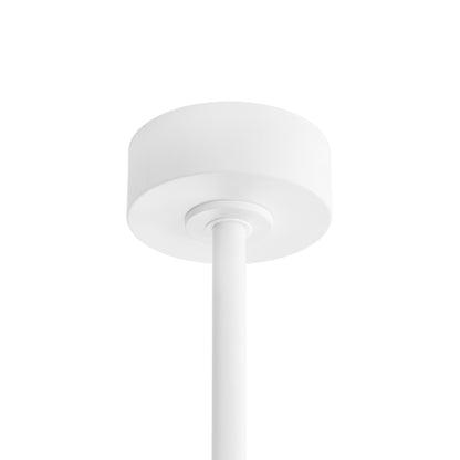 78" White Ceiling Fan with Gold Accents and LED Light – 6-Blade Large Room Fan