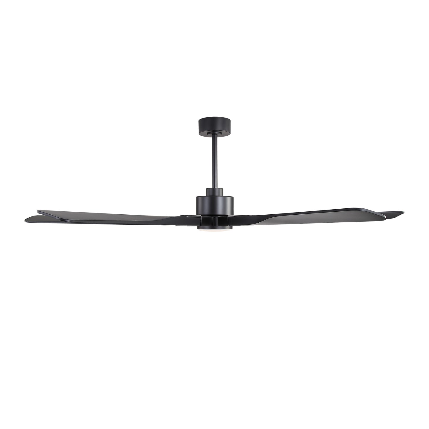 68" Matte Black Ceiling Fan with LED Light and Remote – 6-Blade Modern Fan