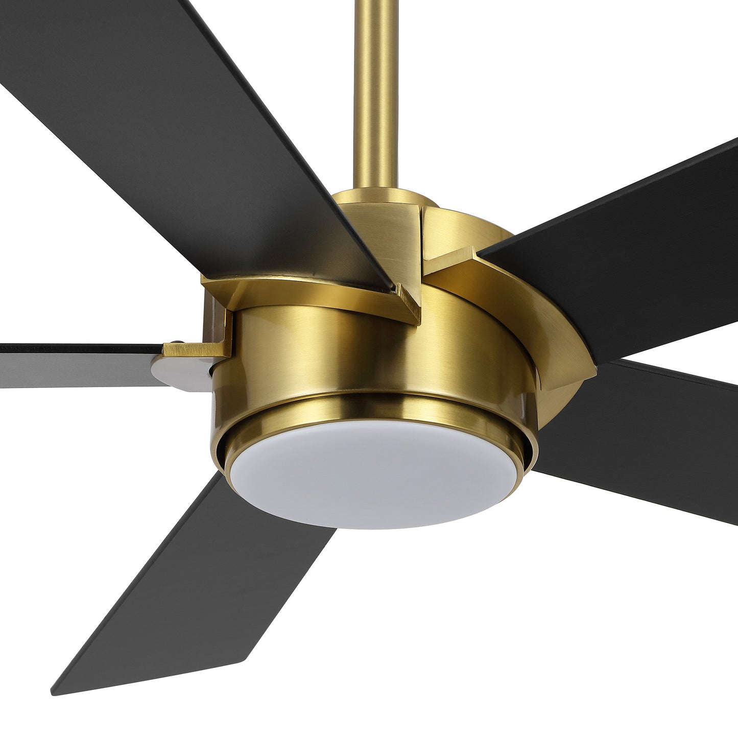 64" Gold & Black Ceiling Fan with Light & Remote – Modern 6-Speed, Quiet DC Motor
