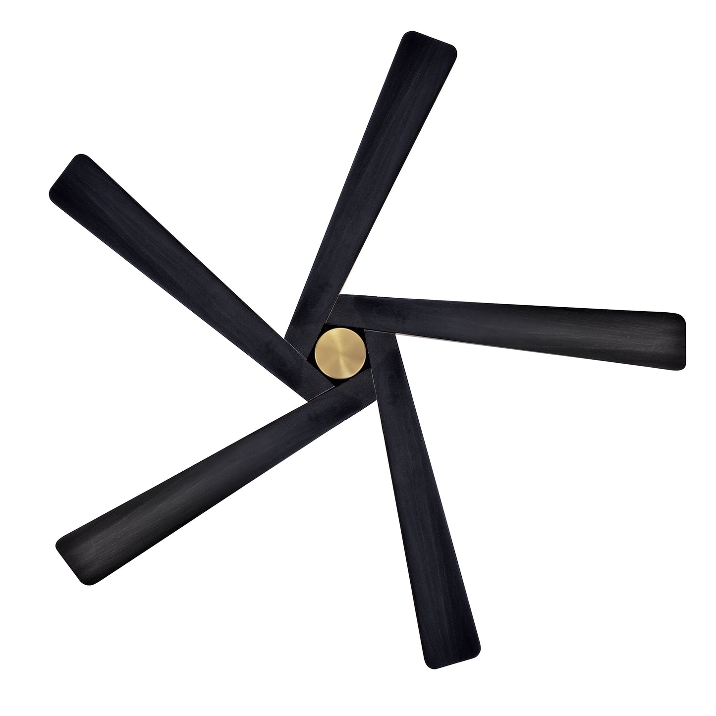 64" Gold & Black Ceiling Fan with Light & Remote – Modern 5-Blade, Quiet DC Motor