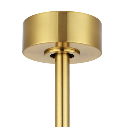 54" Gold & White Ceiling Fan with Light & Remote – Modern 5-Blade, Quiet DC Motor