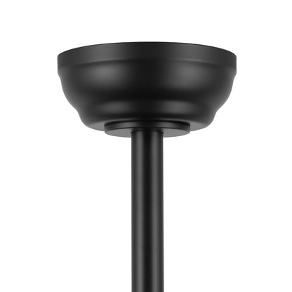 96" Matte Black Ceiling Fan with Light & Remote – Massive Modern DC Motor Fan
