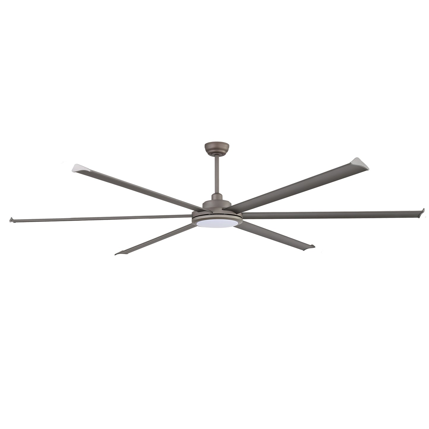 96" Charcoal Grey Ceiling Fan with Light & Remote – Massive Modern DC Motor Fan