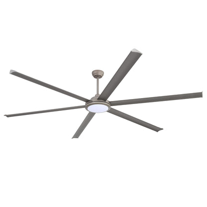 96" Charcoal Grey Ceiling Fan with Light & Remote – Massive Modern DC Motor Fan