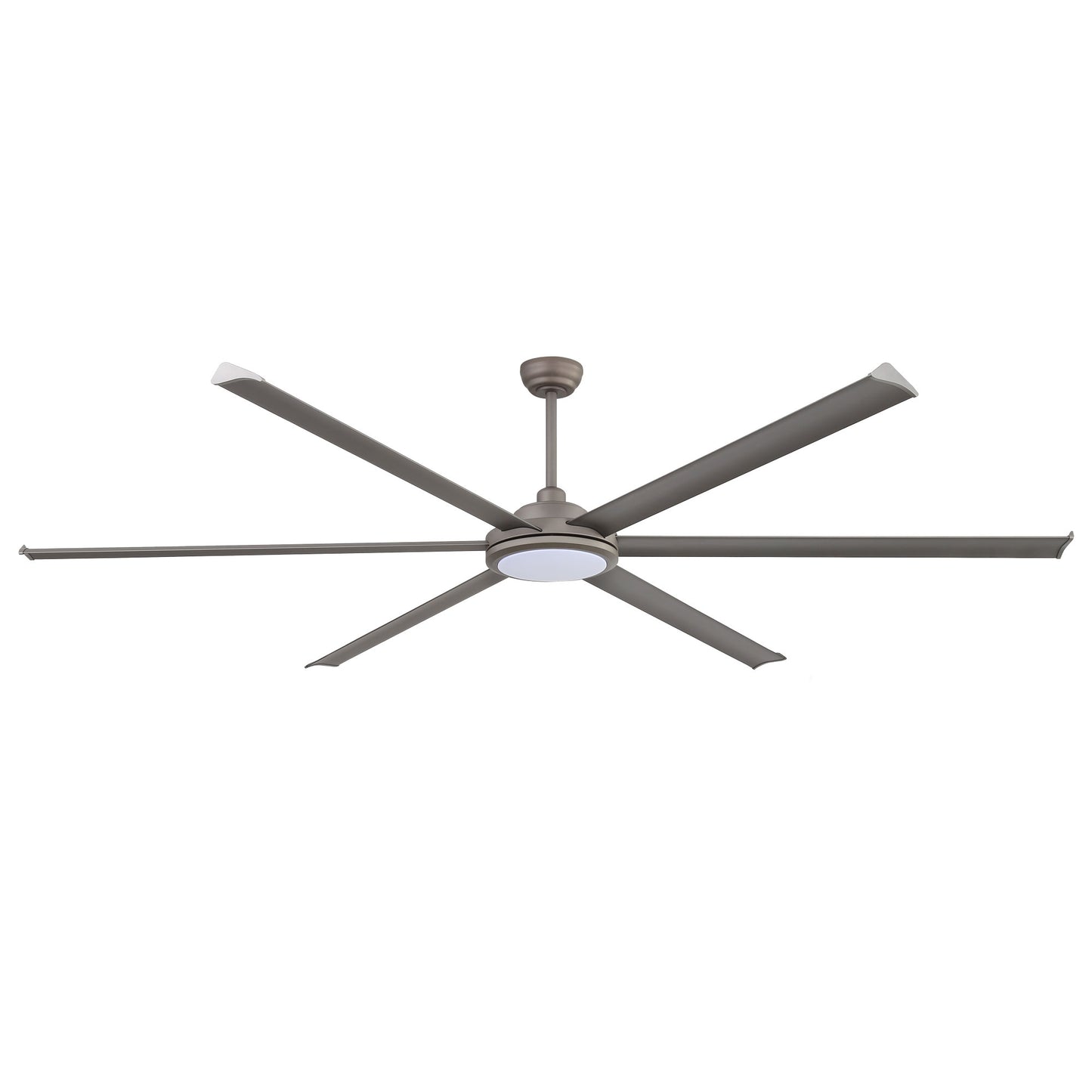 96" Charcoal Grey Ceiling Fan with Light & Remote – Massive Modern DC Motor Fan