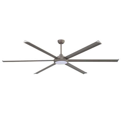 96" Charcoal Grey Ceiling Fan with Light & Remote – Massive Modern DC Motor Fan