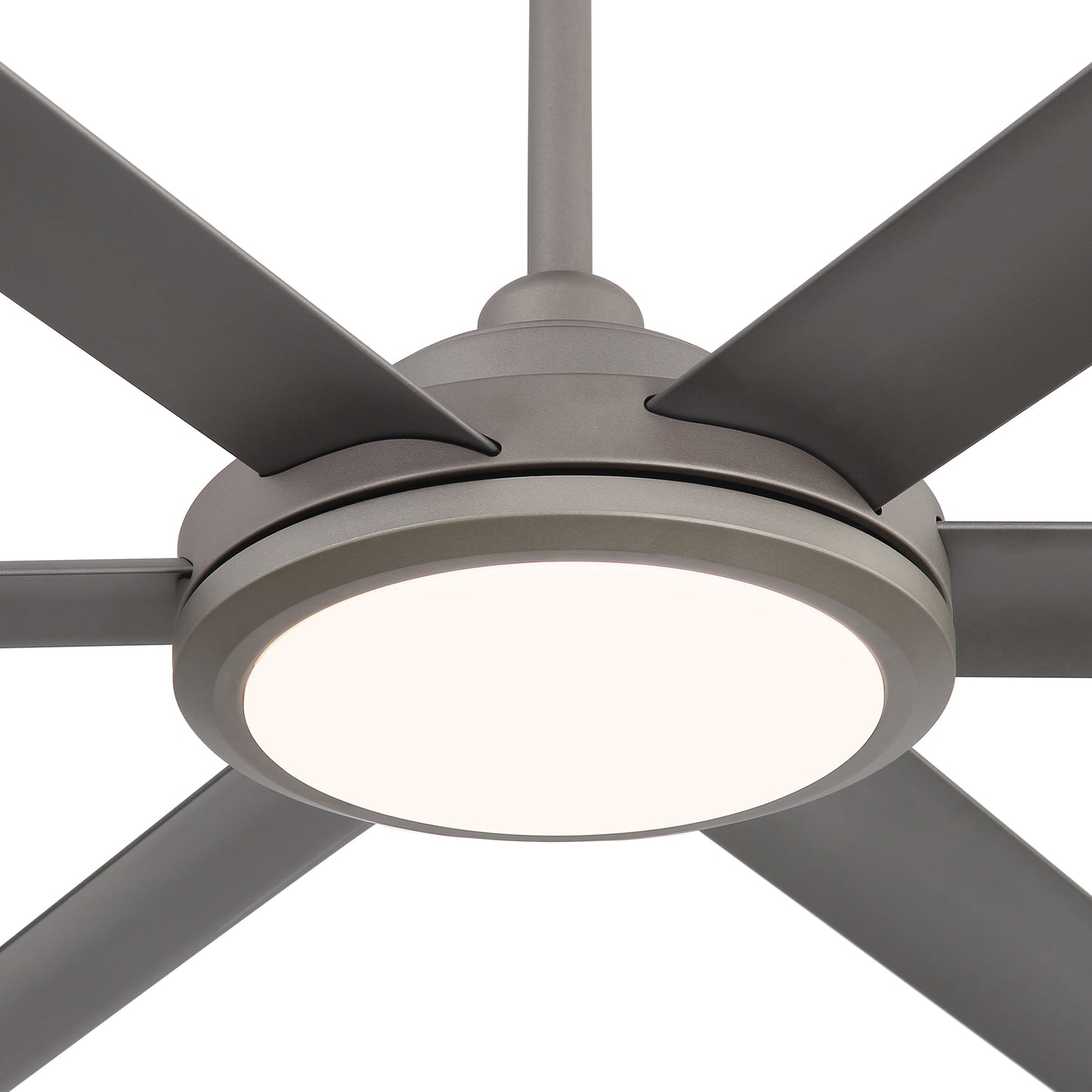 96" Charcoal Grey Ceiling Fan with Light & Remote – Massive Modern DC Motor Fan