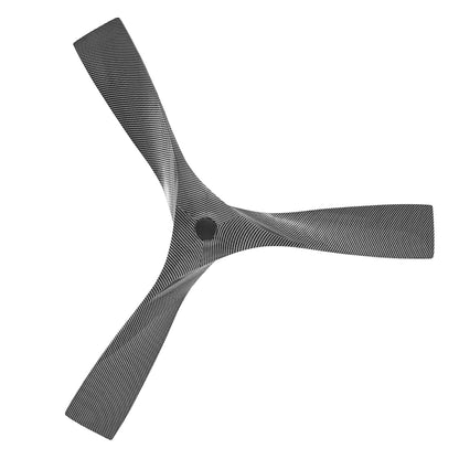 52" Ceiling Fan with Remote – Modern Black Fan No Light with DC Motor