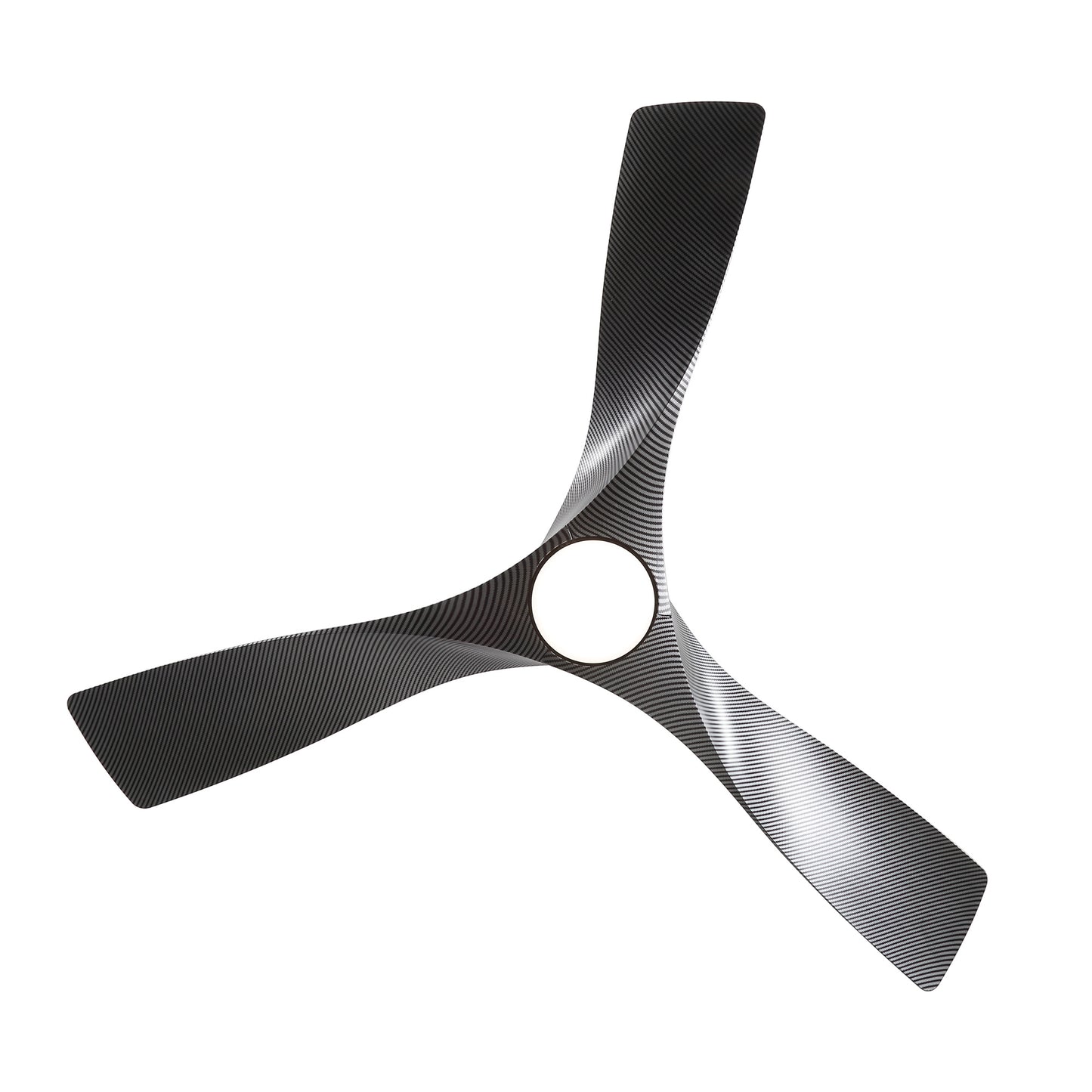 52" Ceiling Fan with LED Light and Remote – Modern Black Fan with DC Motor