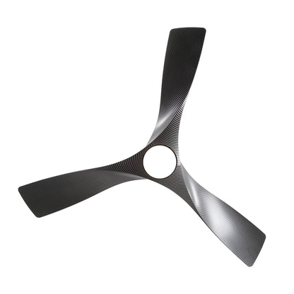 52" Ceiling Fan with LED Light and Remote – Modern Black Fan with DC Motor