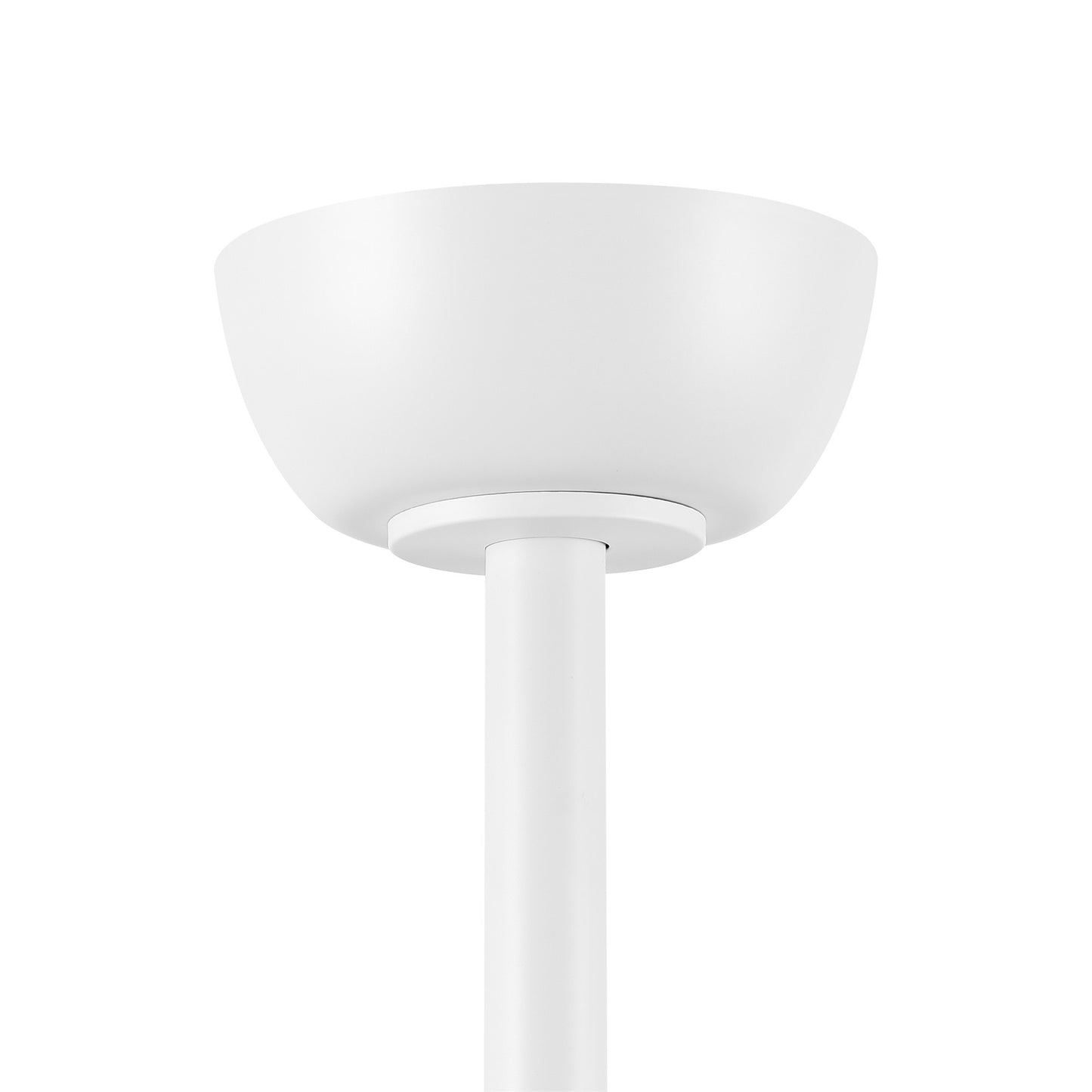 60" White Ceiling Fan with LED Light and Remote – Modern 6-Blade Smart Fan