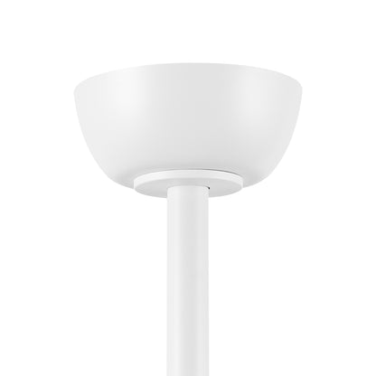 60" White Ceiling Fan with LED Light and Remote – Modern 6-Blade Smart Fan