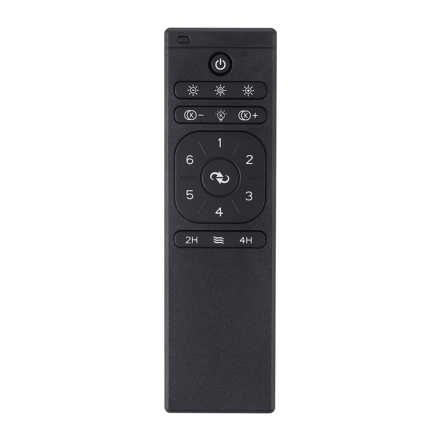 60" Matte Black Ceiling Fan with LED Light and Remote – Modern 6-Blade Smart Fan