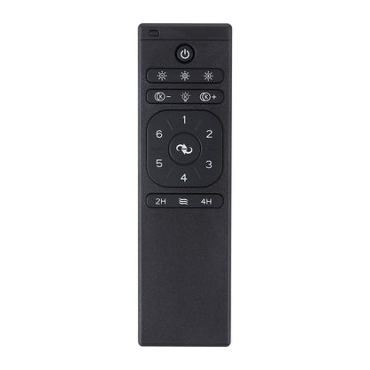 60" Matte Black Ceiling Fan with LED Light and Remote – Modern 6-Blade Smart Fan