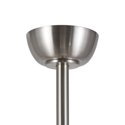 60" Brushed Nickel Ceiling Fan with Wood Blades and LED Light – Modern 6-Blade Smart Fan
