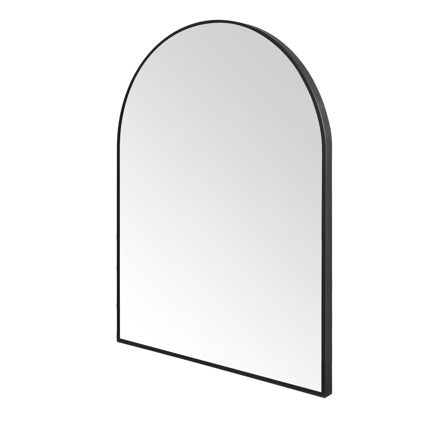 30" x 40" Black Arched Wall Mirror – EbonyArch Modern Vanity Mirror