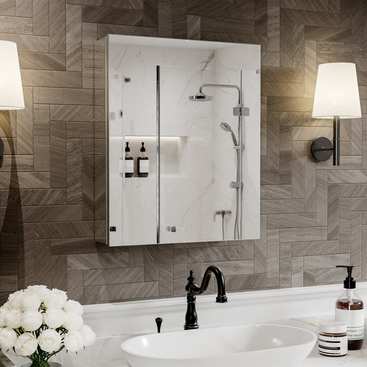 Medicine Cabinet 20x24" Recessed or Surface Mount Mirror