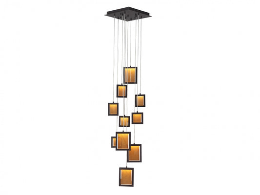 Brentwood 10-Light Dark Bronze Pendant Light