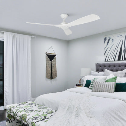 52" Rustic Farmhouse Ceiling Fan No Light with Remote – Indoor/Outdoor, Quiet DC Motor