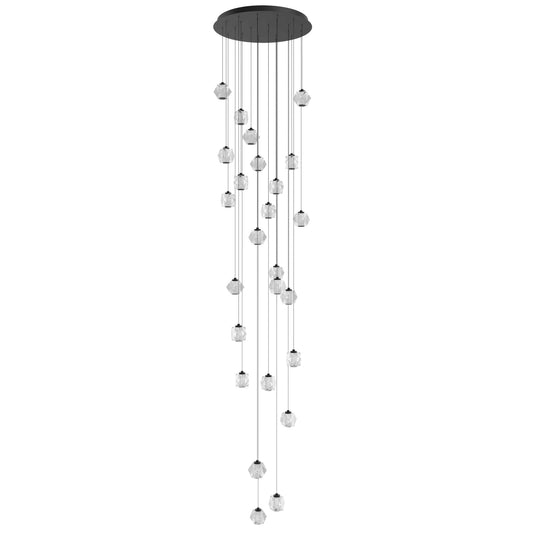 Beluga 25-Light Modern Black LED Pendant Light