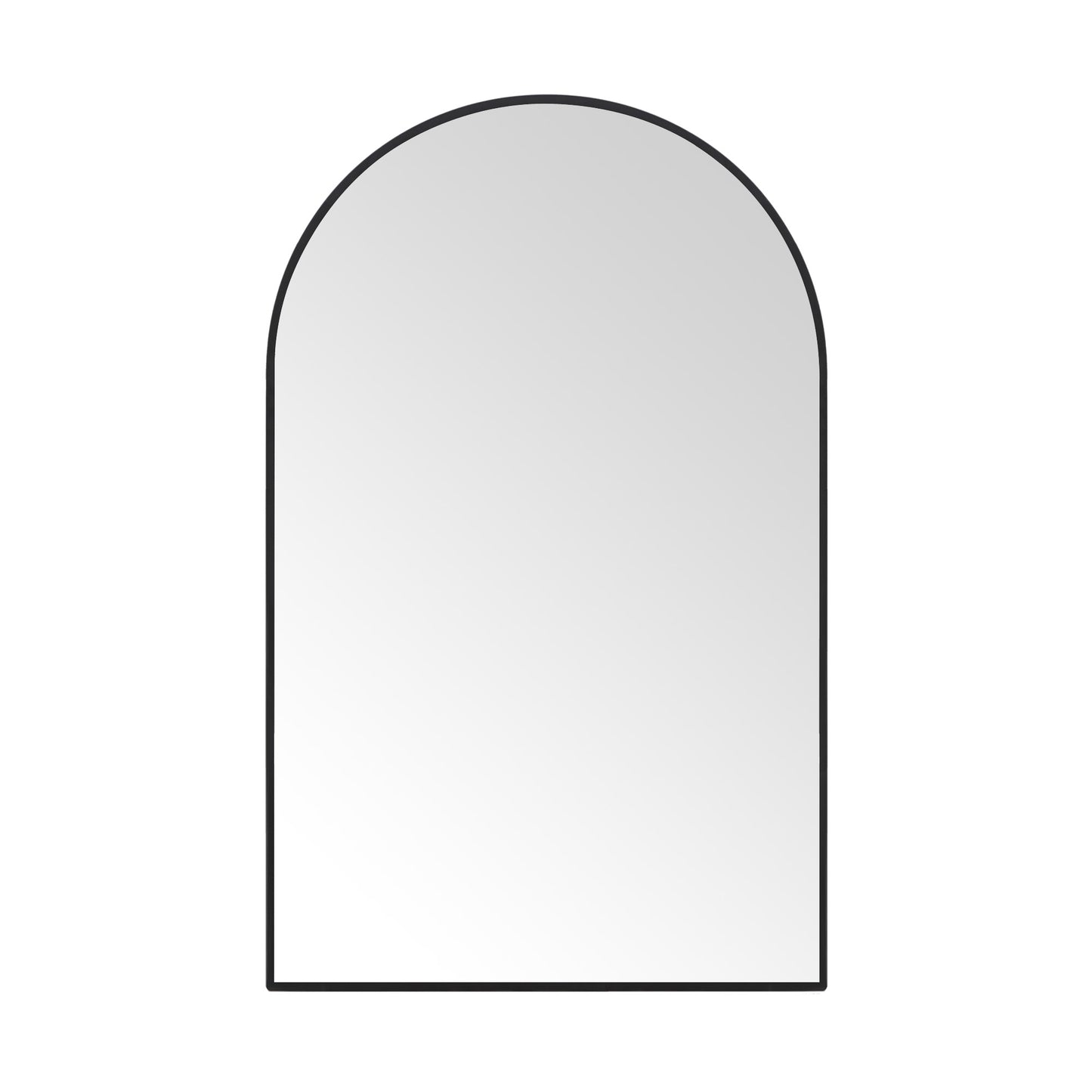 30" x 48" Black Arched Wall Mirror – EbonyArch Tall Vanity Mirror