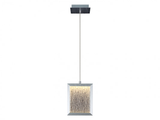 Brentwood 1-Light 7"x 9" Brushed Aluminum Pendant Light