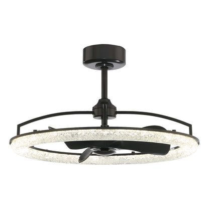 32" Perimost Modern Black LED Ceiling Fan