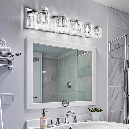 Kolt Chrome Traditional 5-Light Bathroom Vanity Light