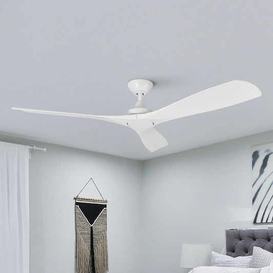 52" Rustic Farmhouse Ceiling Fan No Light with Remote – Indoor/Outdoor, Quiet DC Motor