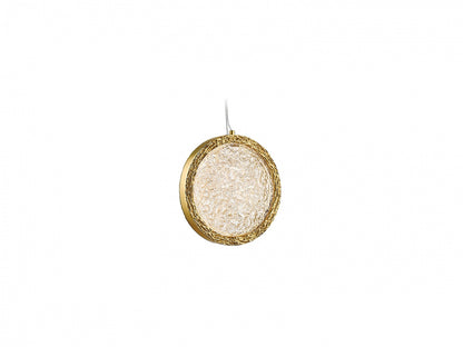 Bottega 1-Light Polished Brass 6" Round Ring Pendant Light