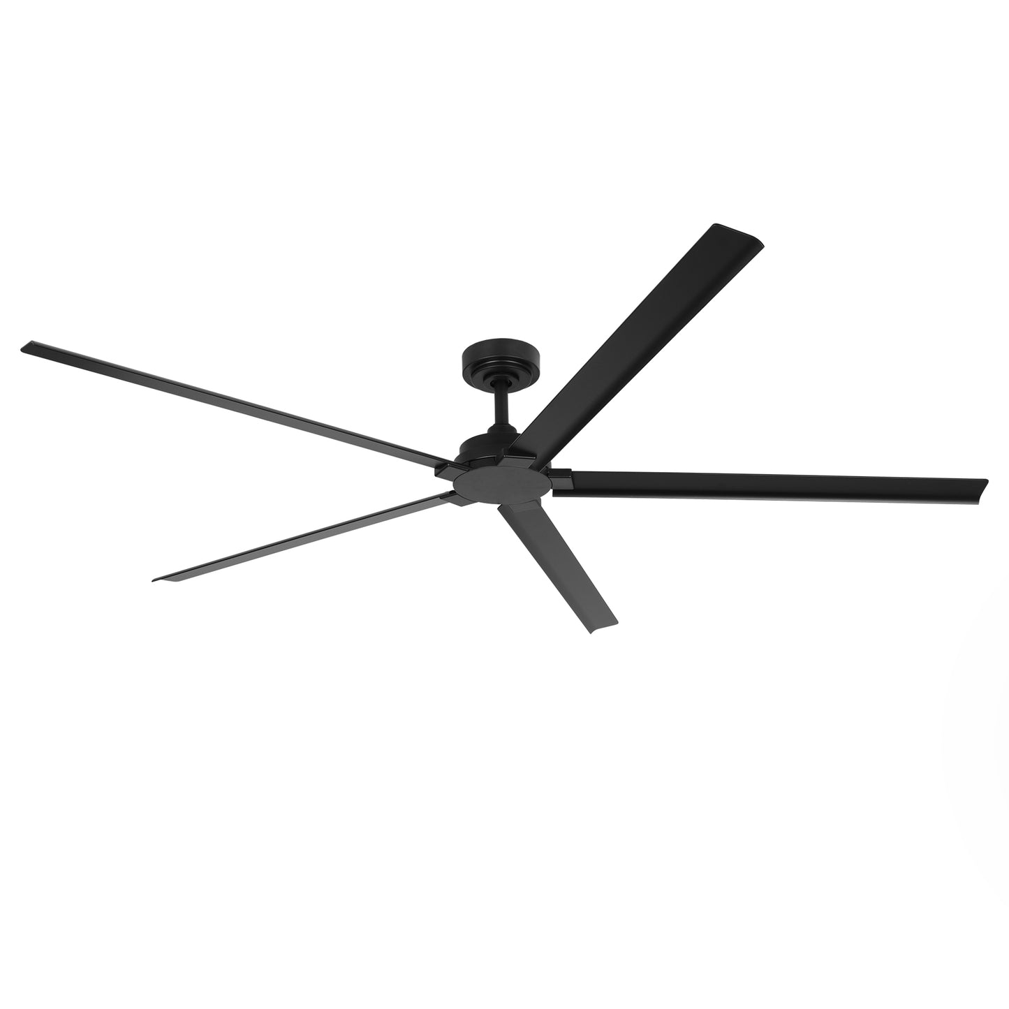 Ceiling Fan 72" Industrial 5-Blade Black IPX4 Outdoor Use