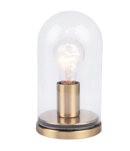 Atlas Modern Gold 1-light Metal & Glass Table Lamp