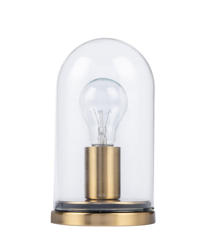 Atlas Modern Gold 1-light Metal & Glass Table Lamp