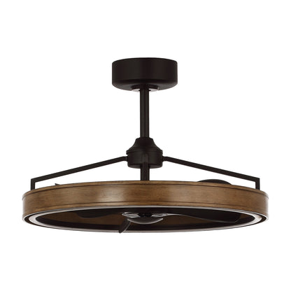27" Farmhouse Fandelier Ceiling Fan with LED Light