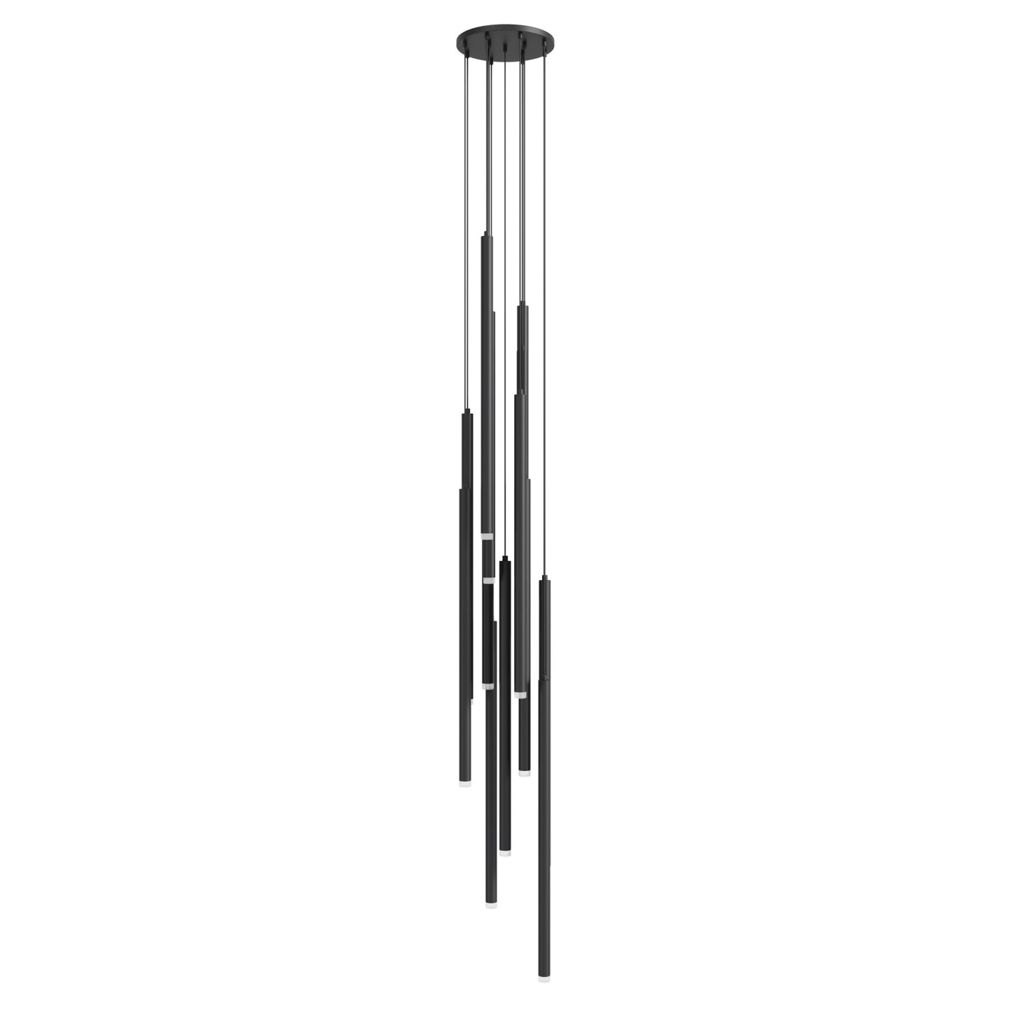 Filmore Ave 13-Light Modern Matte Black Pendant Light