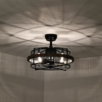 20" 5-Blade 4-Light Fandelier Ceiling Fan with Light