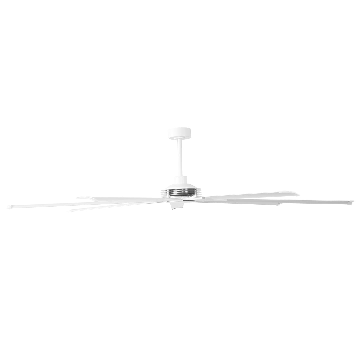 Ceiling Fan Modern 100" Industrial 7-Blade White Metal