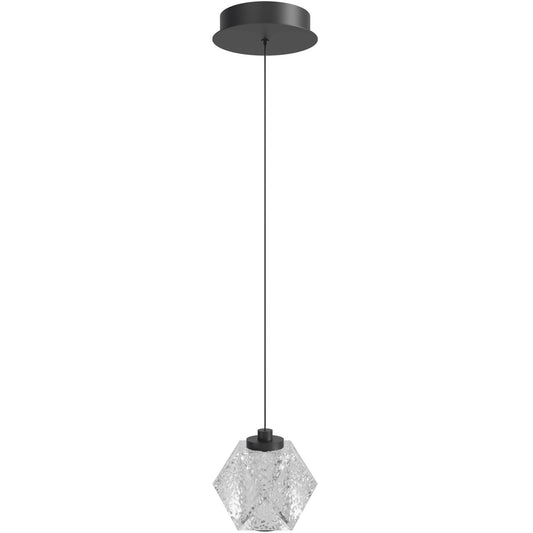 Beluga 1-Light Modern Black LED Pendant Light