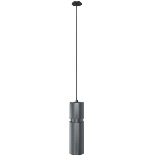Cicada 1-Light Knurled Dark Grey With Pewter Pendant Light