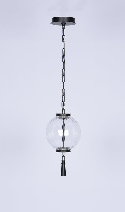 Modern Black LED Pendant Light – Minimalist Hanging Light, Dimmable