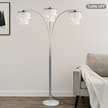 Brio 90" 3-Light Modern Arc Floor Lamp